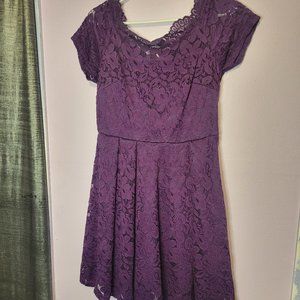 Floral Lace Purple summer dress